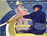 Mary Cassatt Wall Art - The Boating Party